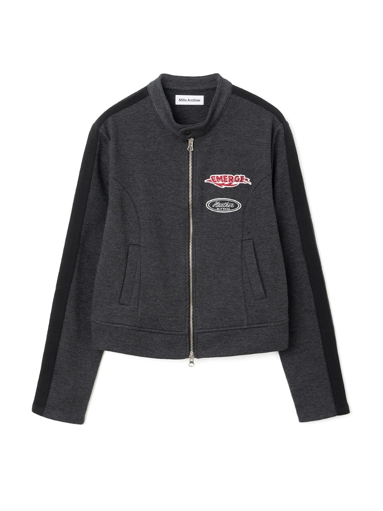 Track Jersey Racer Jacket [Charcoal]