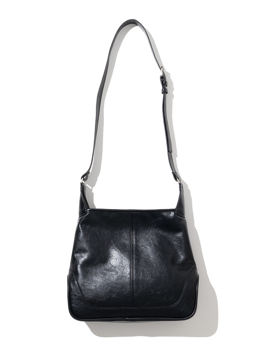 Shell Leather Day Bag [Black]