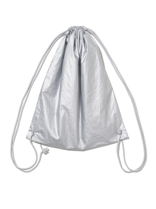 Glossy String Bag [Silver Gray]