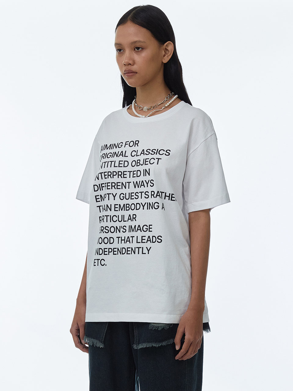 Lettering Archive T-shirts [White]