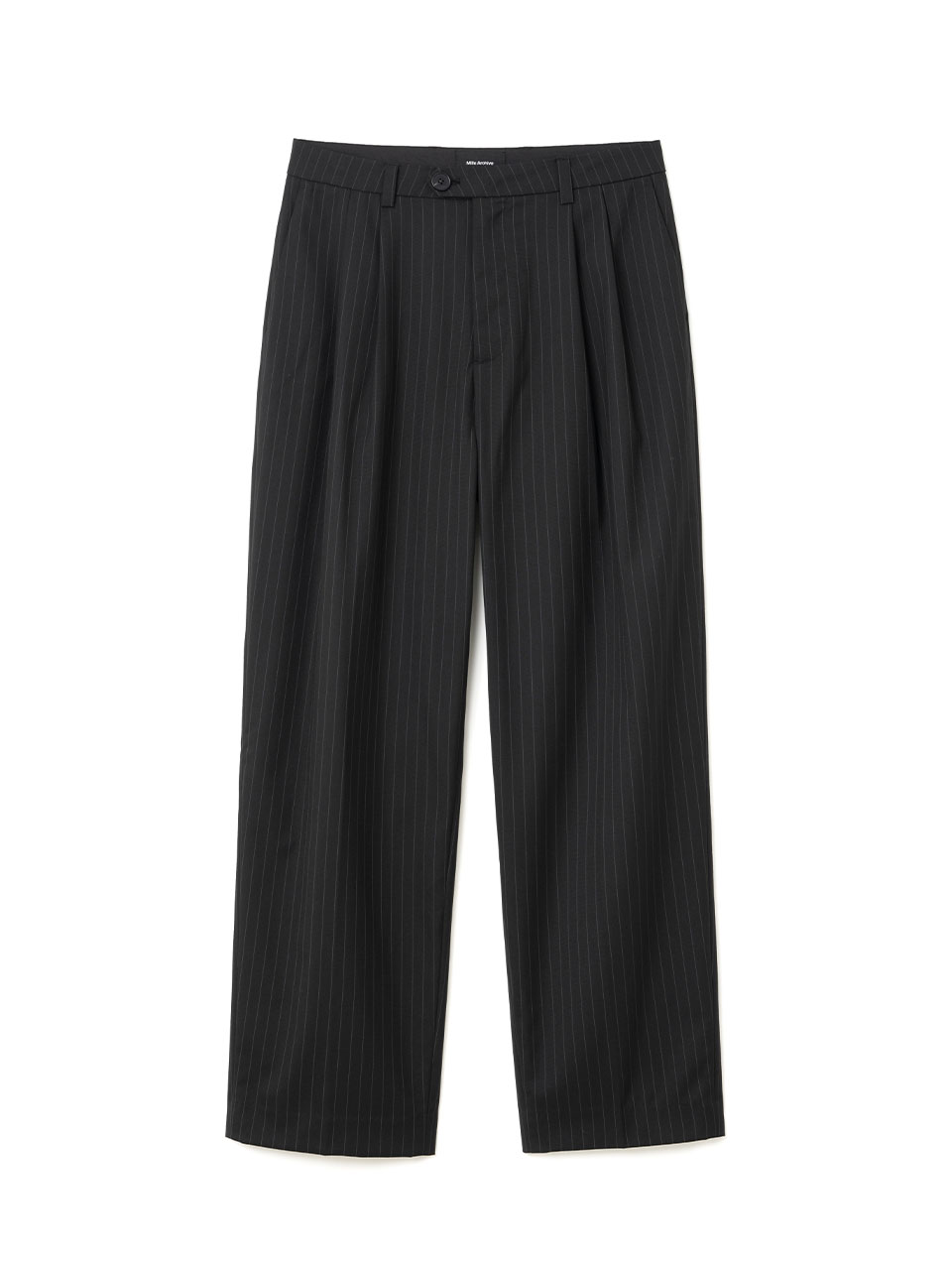 Two Tuck Regular Fit Trouser [Stripe Black]