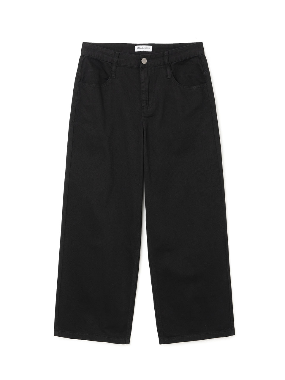 Standard Fit Denim Pants [Black]