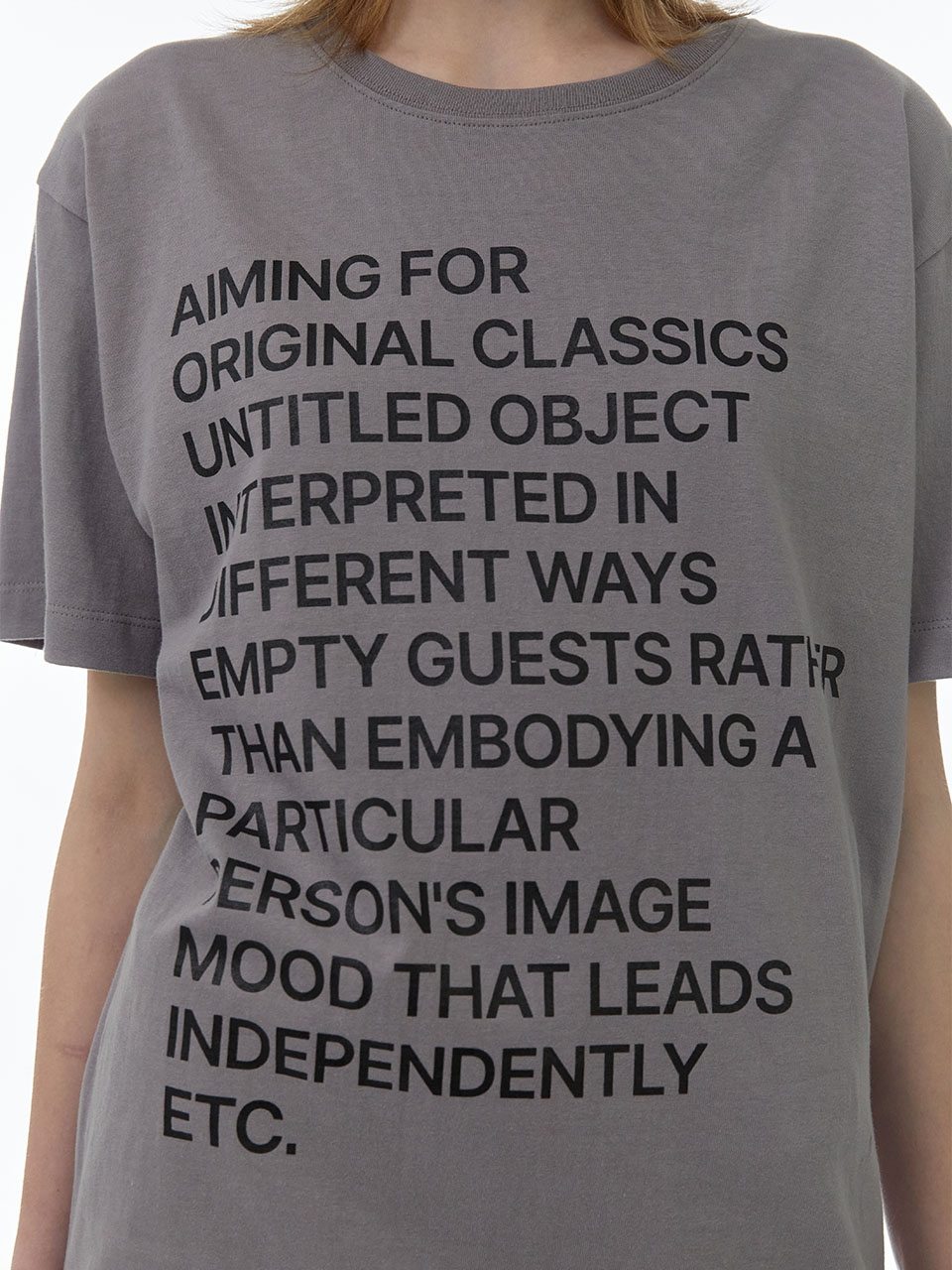Lettering Archive T-shirts [Ash Gray]