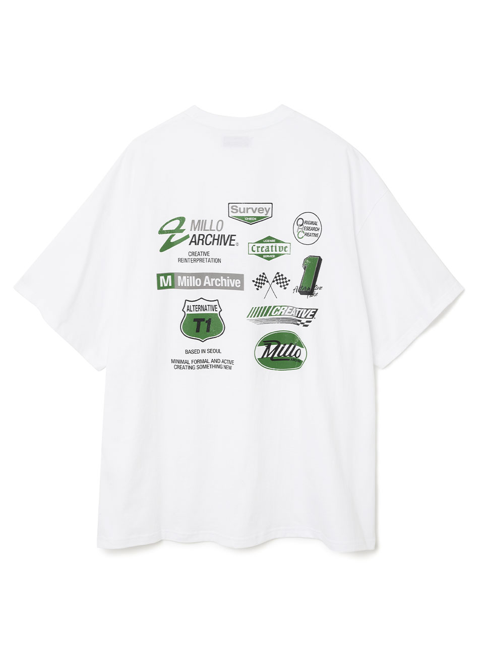 Racing Graphic T-Shirts [White]