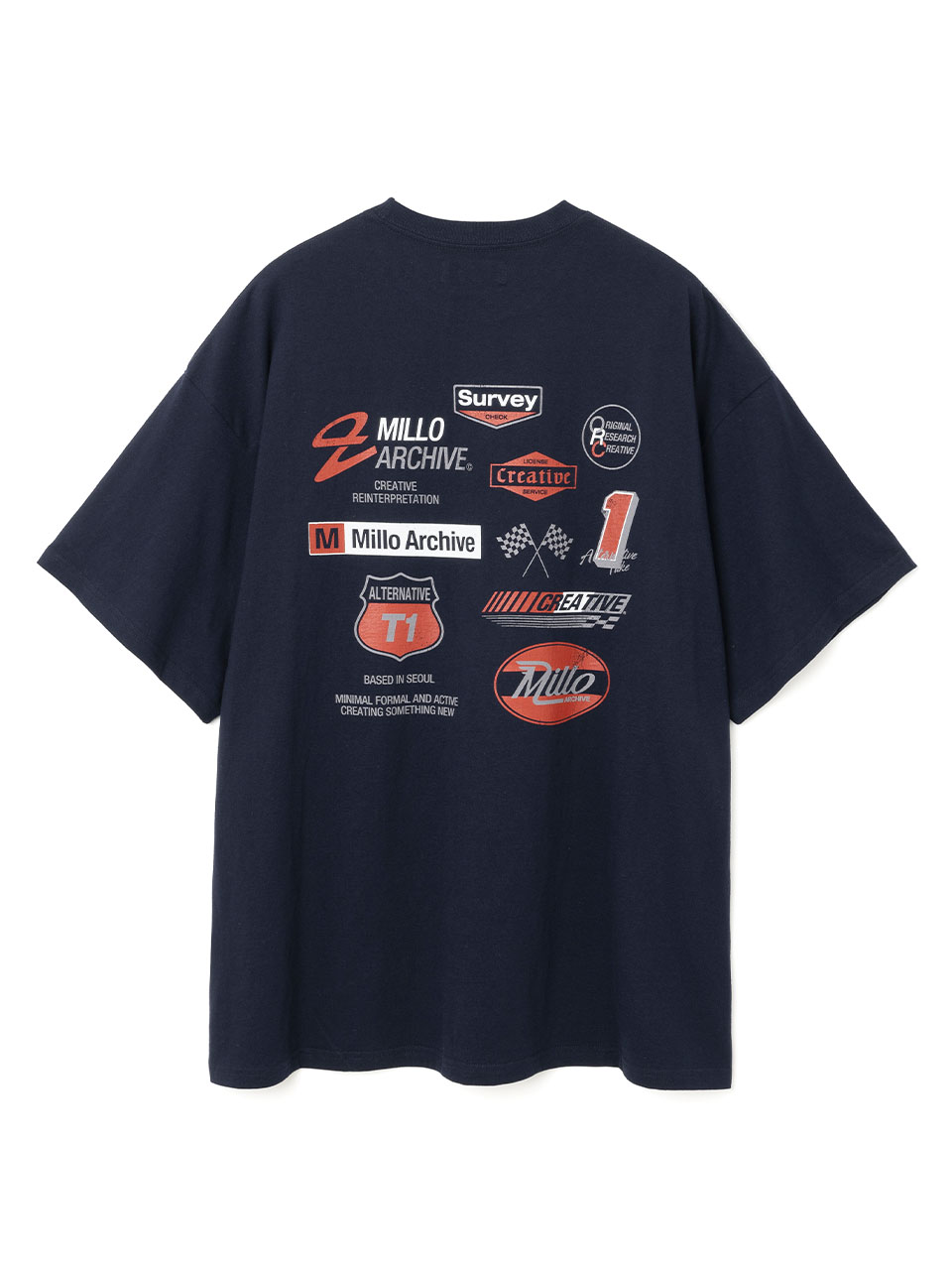 Racing Graphic T-Shirts [Navy]